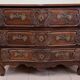 Curved Lyonnaise chest of drawers Louis XV period in solid walnut circa 1750