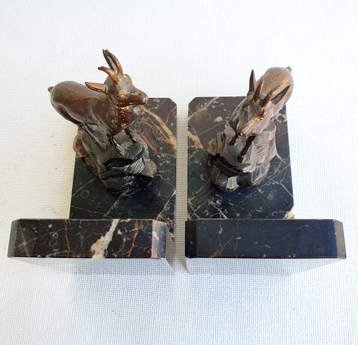 Marble book ends