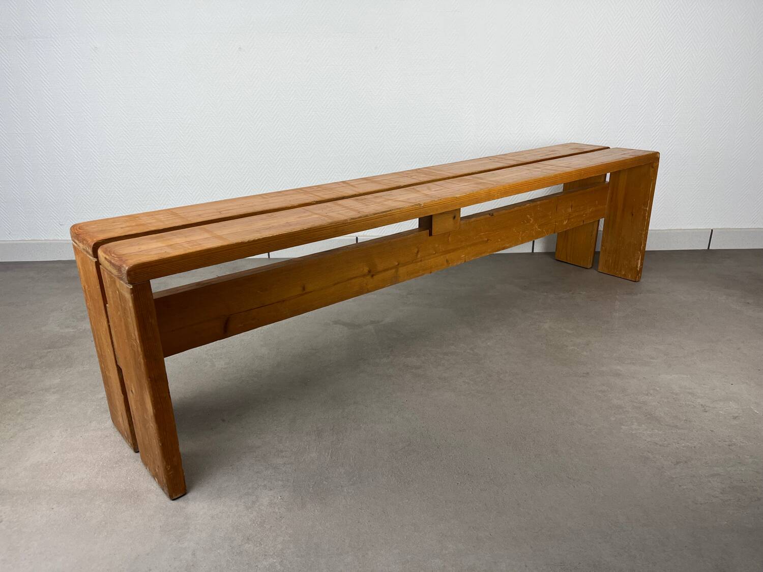 Charlotte Perriand bench for Les Arcs