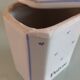 Suite of five Apilco porcelain spice jars / vintage 70s