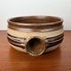Large studio pottery bowl in modern Danish mid-century style by Tue Poulsen for Tue Keramik, 1960s.