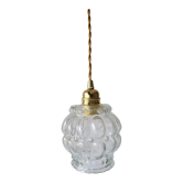 Bubbles molded glass pendant lamp