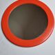 Miroir Syla vintage et étagère de salle de bain, orange, années 70