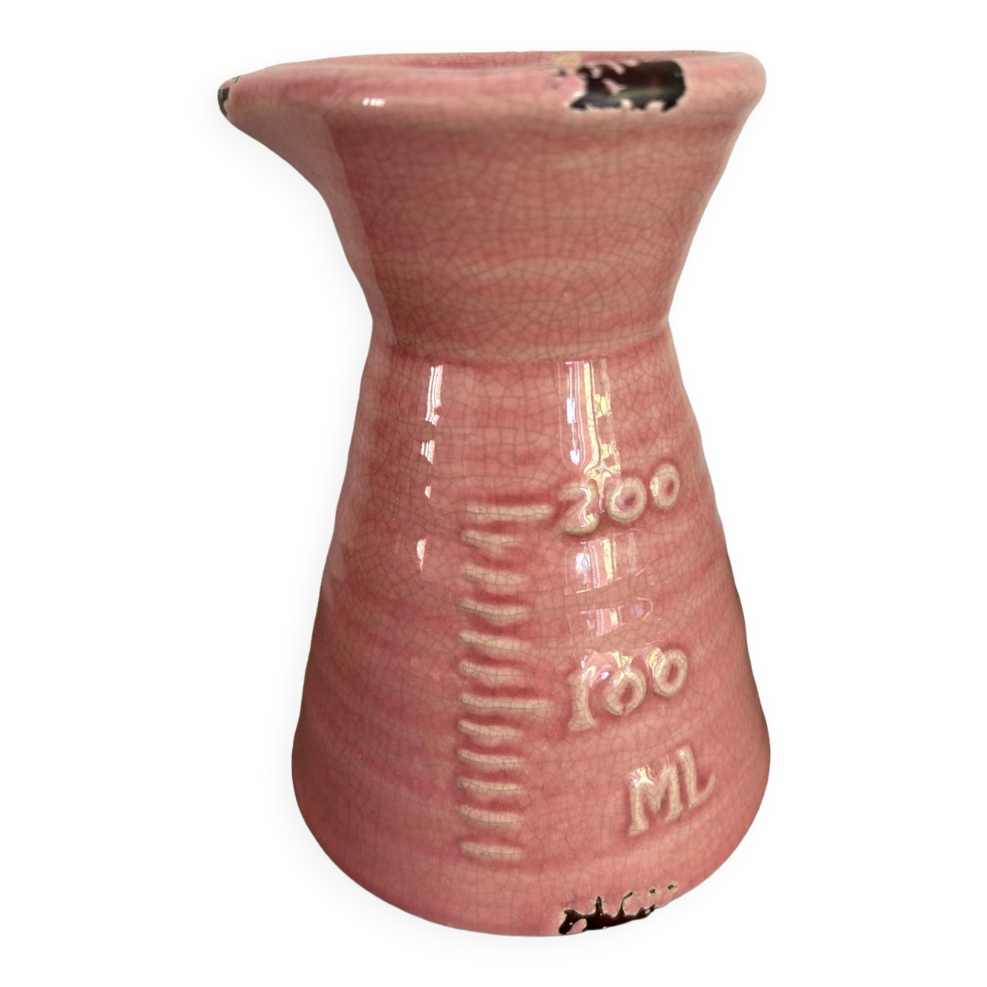 Measuring glass vase