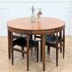 Table et chaises roundette par Hans Olsen