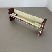 cubic Large 38cm Teak and Metal adjustable wall light element, Germany 1950s