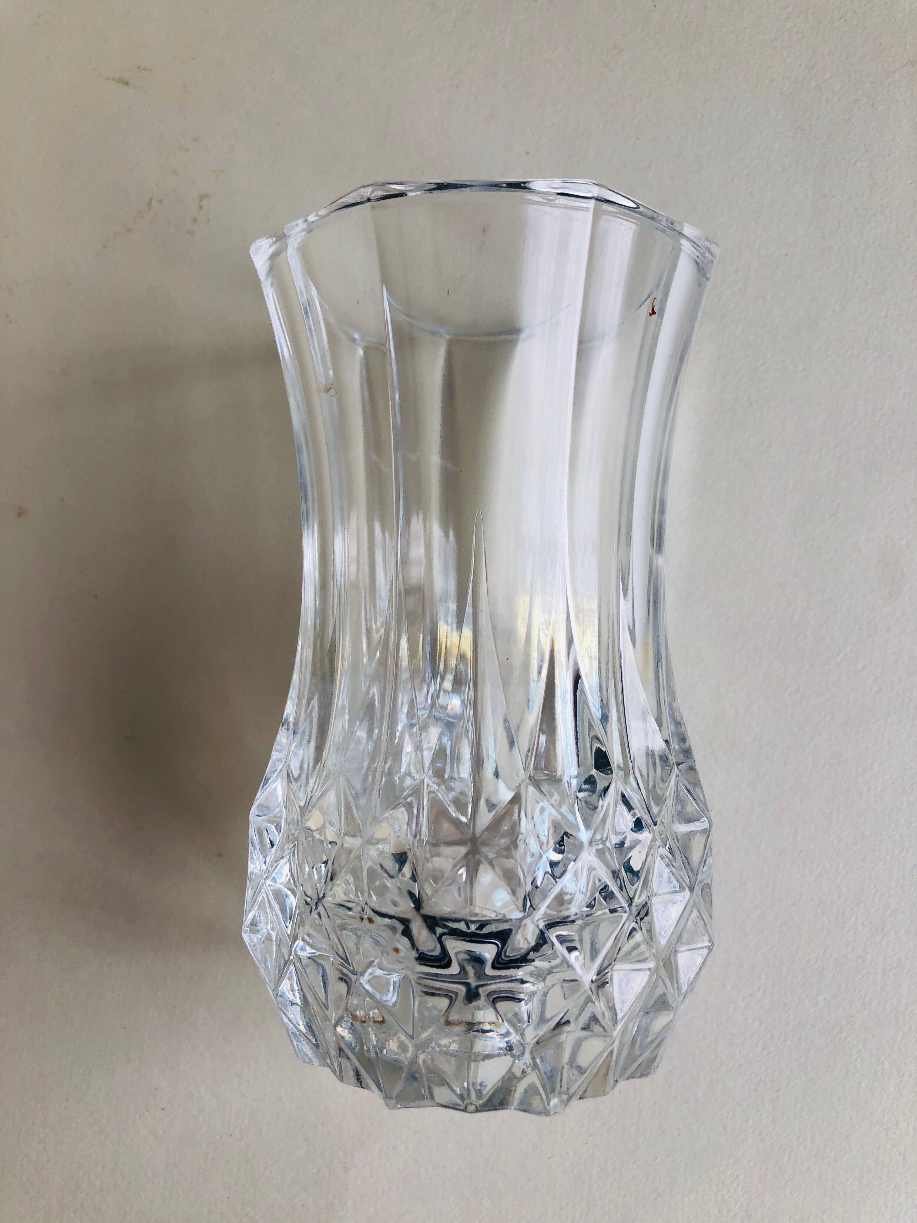 Pair of crystal vases