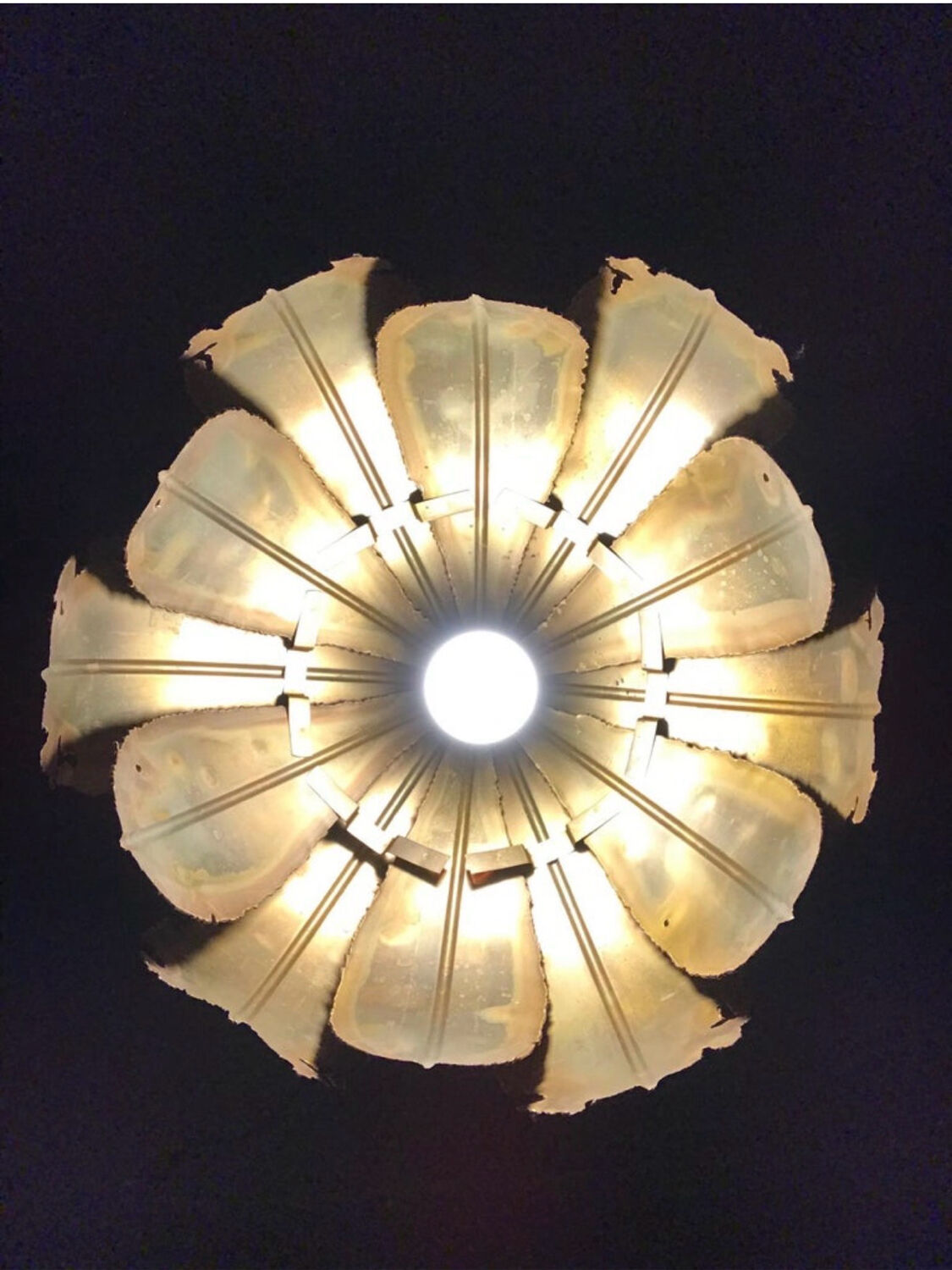 Vintage Svend Aage Holm Sørensen “Onion” Chandelier Pendant Lamp