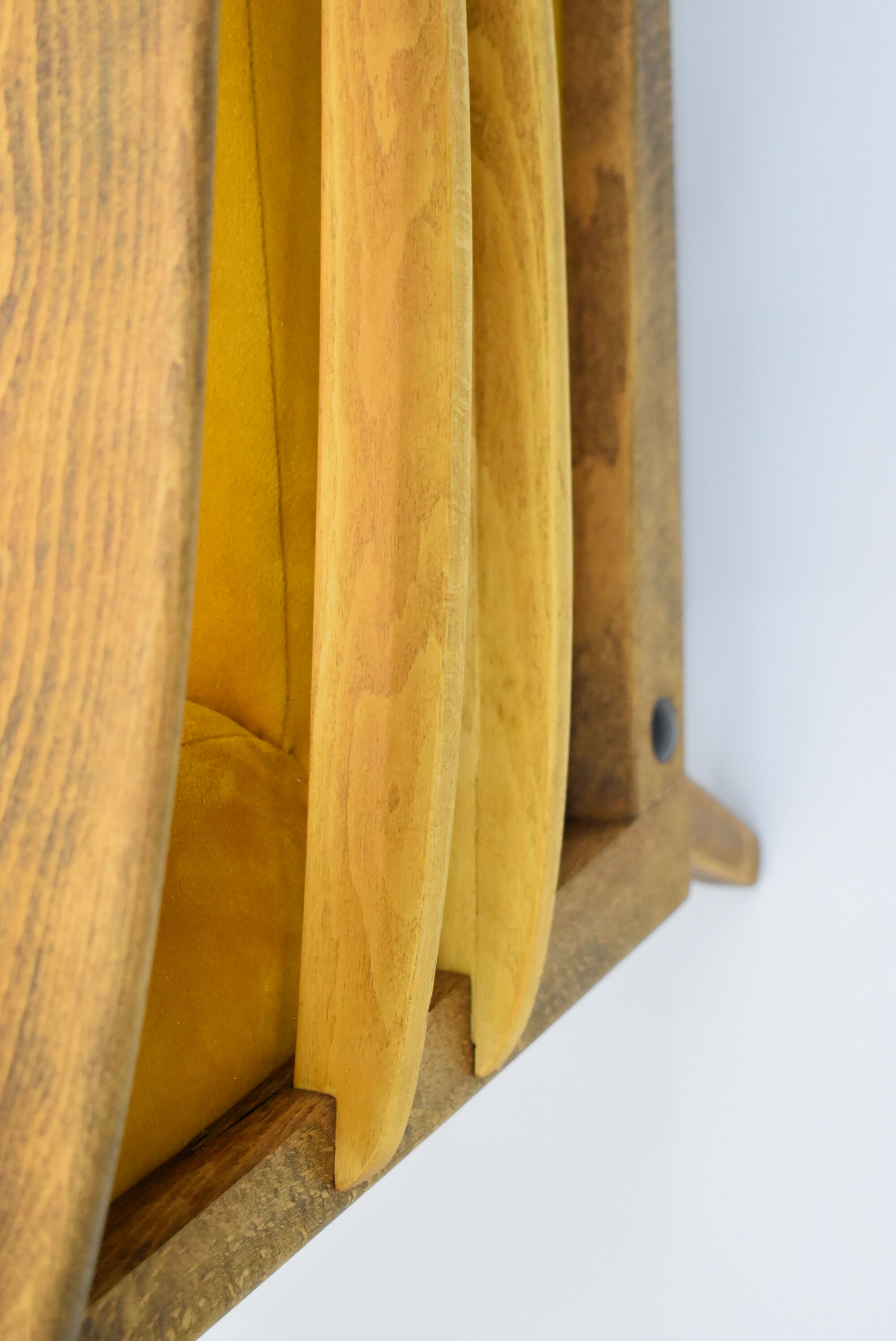 Yellow vintage armchair, Germany, 1960s, mustard velvet