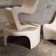 Two armchairs and a coffee table