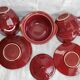 Coffee service 6 cups, creamer, sugar maker, vintage butter