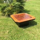 Vintage square coffee table Mario Sabot 1970