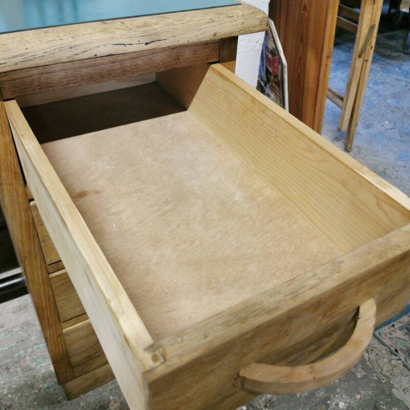 Vintage school teacher's desk