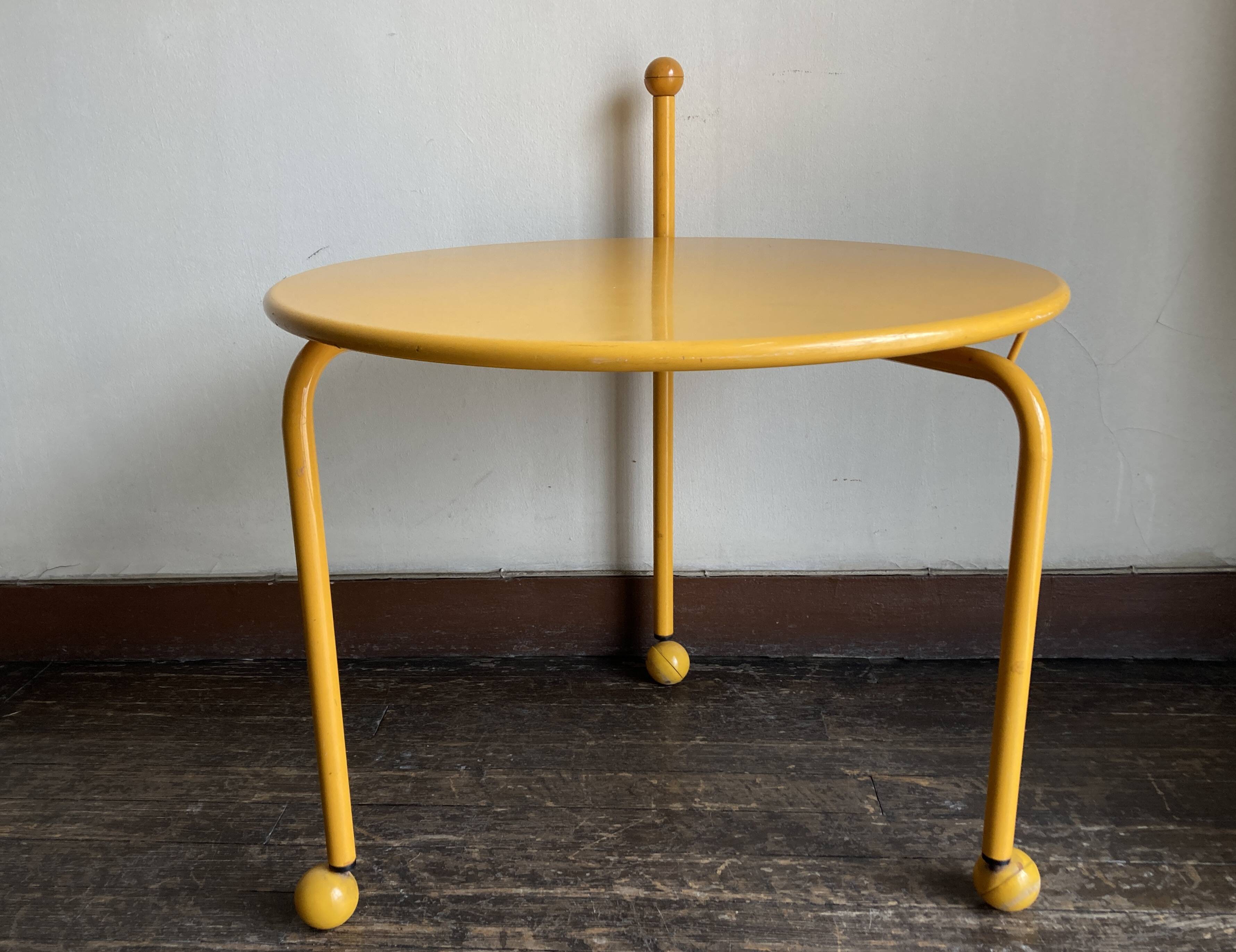 1980s Memphis Tjord Bjöklund Scandinavian Folding Side Coffee Table