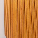 Vintage 1950s floor-to-ceiling corner cabinet in wood italian design