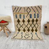 Handcrafted Moroccan Berber rug 147 x 107 CM