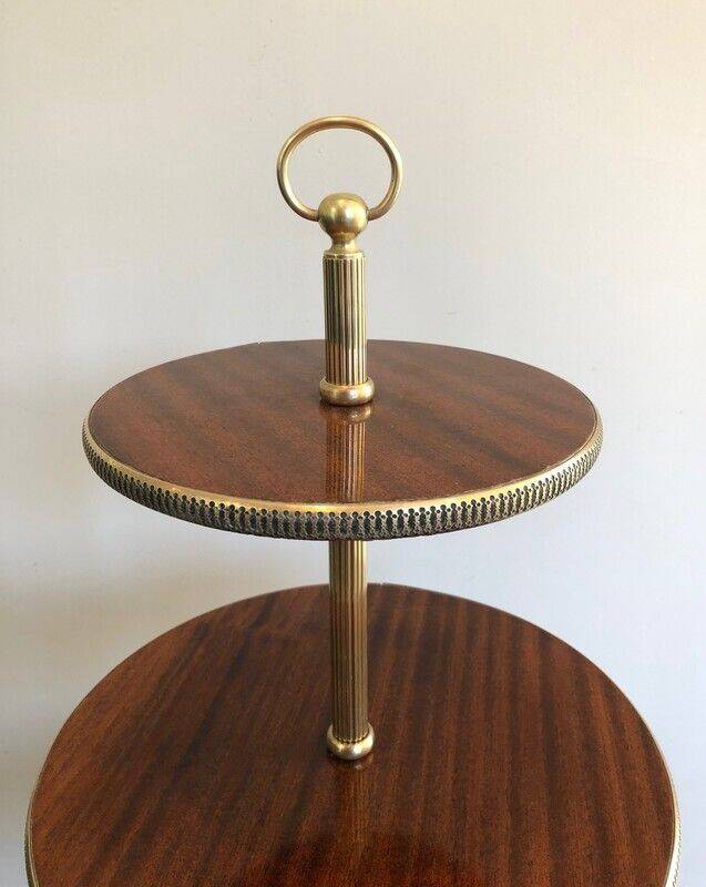 Neoclassical round table with triple tiers