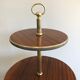 Neoclassical round table with triple tiers