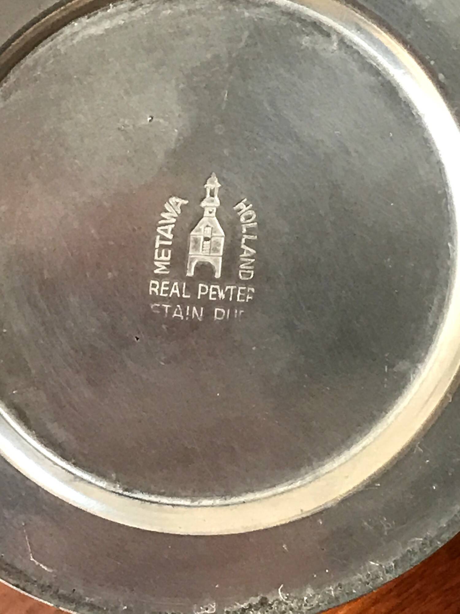 Vintage Dutch Pewter Vase