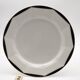 6 Dessert Plates Stamped "Villeroy & Boch", Varia - Black