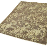 1970s Handwoven Decorative Anatolian Beige Carpet 131 cm x 195 cm