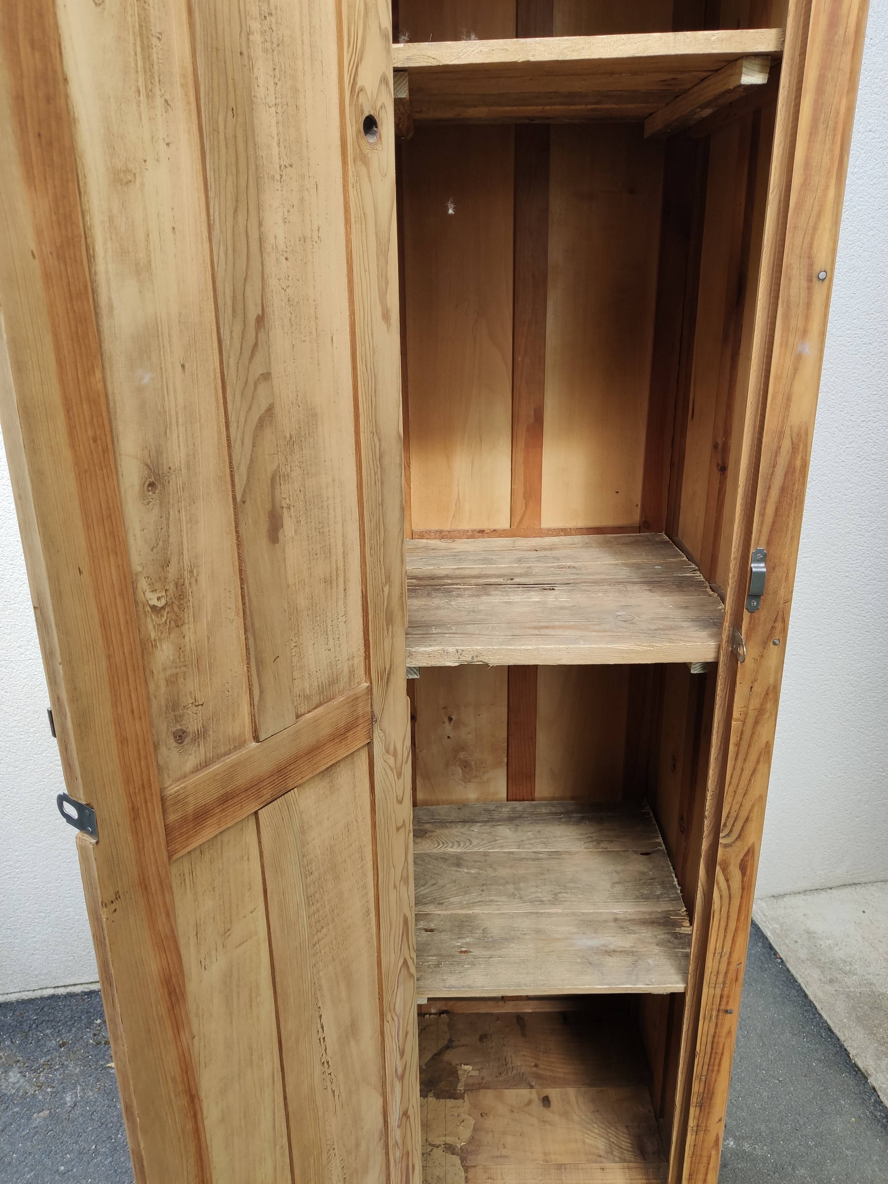 Vintage wooden vestiary