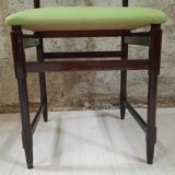 Six chaises des années 50 - bois verni
