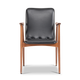 Dutch Black Leather Chair by Louis van Teeffelen for WeBe, 1960s