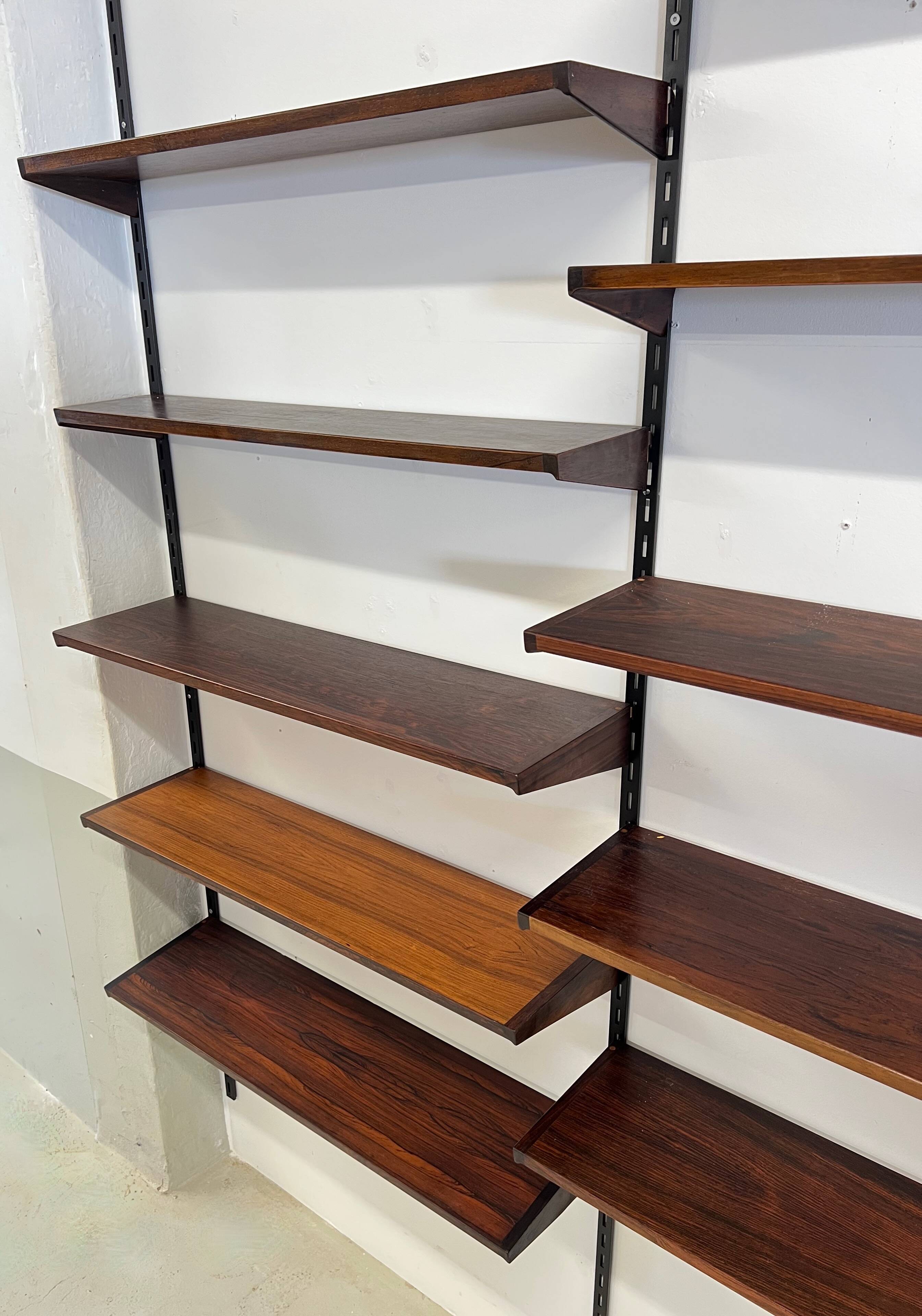 Rosewood Modular Wall System By Kai Kristiansen For Feldballes