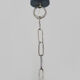 Vintage blue and gray pendant lamp in metal and plastic year 70