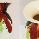 French ceramic vase from the 1960s vintage