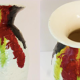 French ceramic vase from the 1960s vintage