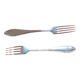 Silver metal forks