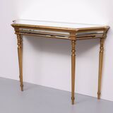 Console miroir De Knudt Hollywood Regency belge années 1970