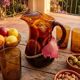 Vintage Spanish Sangria Carafe - Retro Amber Glass Jug