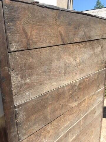 Old rustic farmhouse cabinet in fruit wood