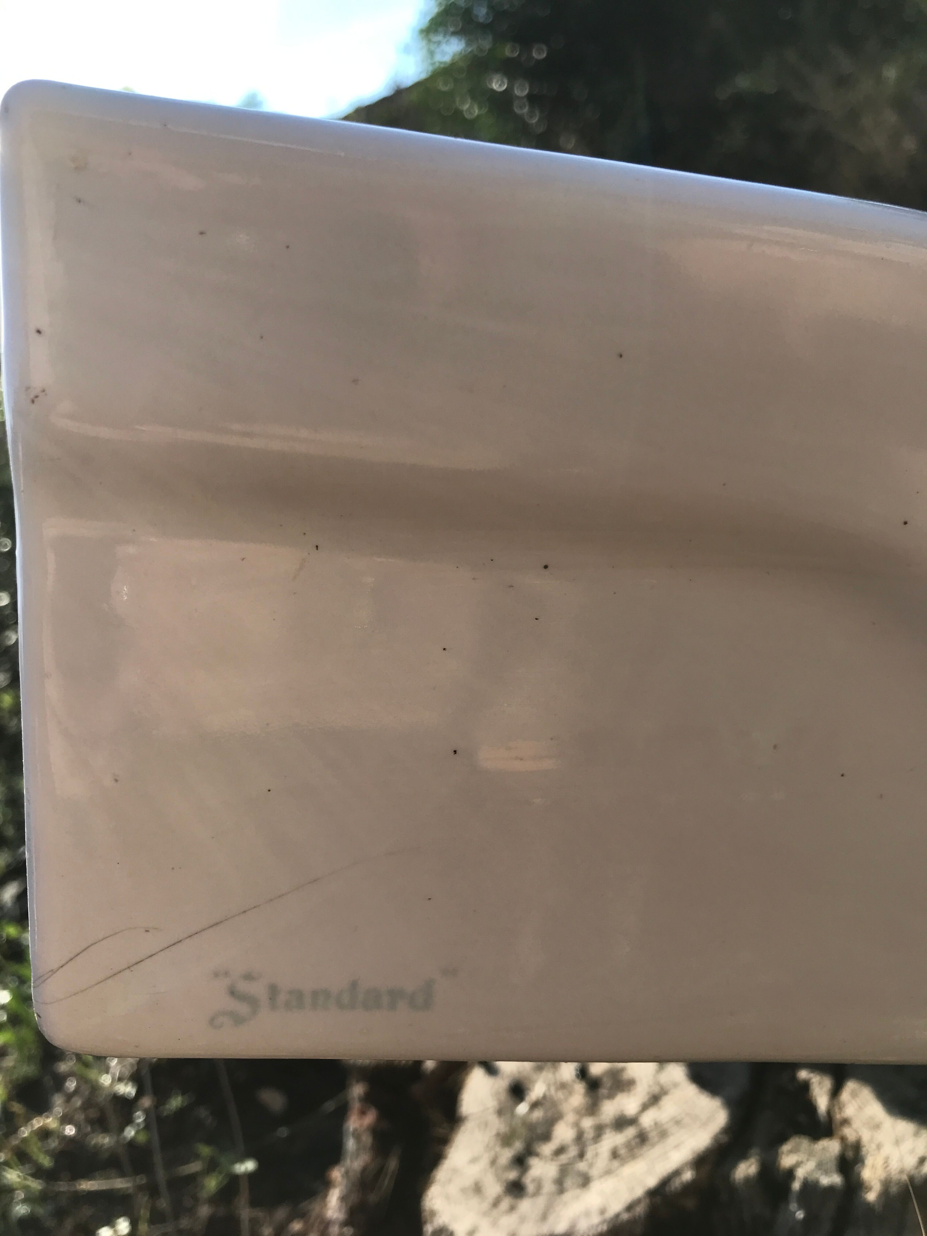 Old ceramic washbasin