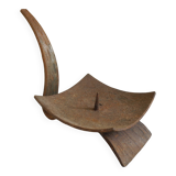 antique vintage brutalist candle holder/candlestick