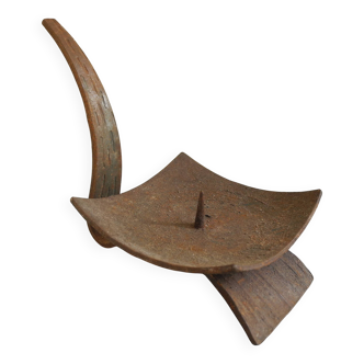 antique vintage brutalist candle holder/candlestick