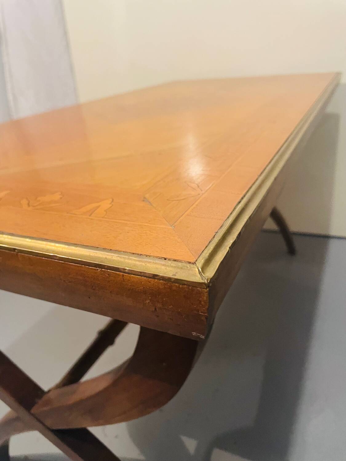 Neoclassical French Marquetry Coffee Table