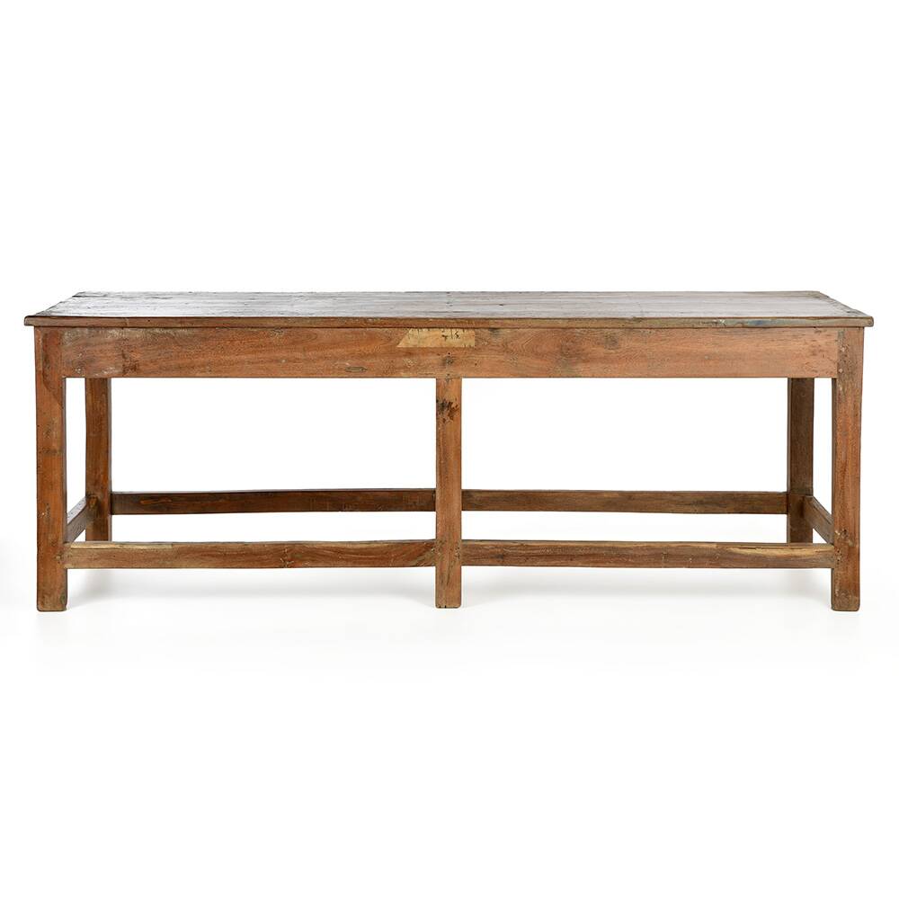 Large solid wood work table (245 x 80 x 90cm)