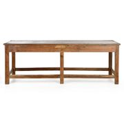 Grande table de travail en bois massif (245 x 80 x 90cm)