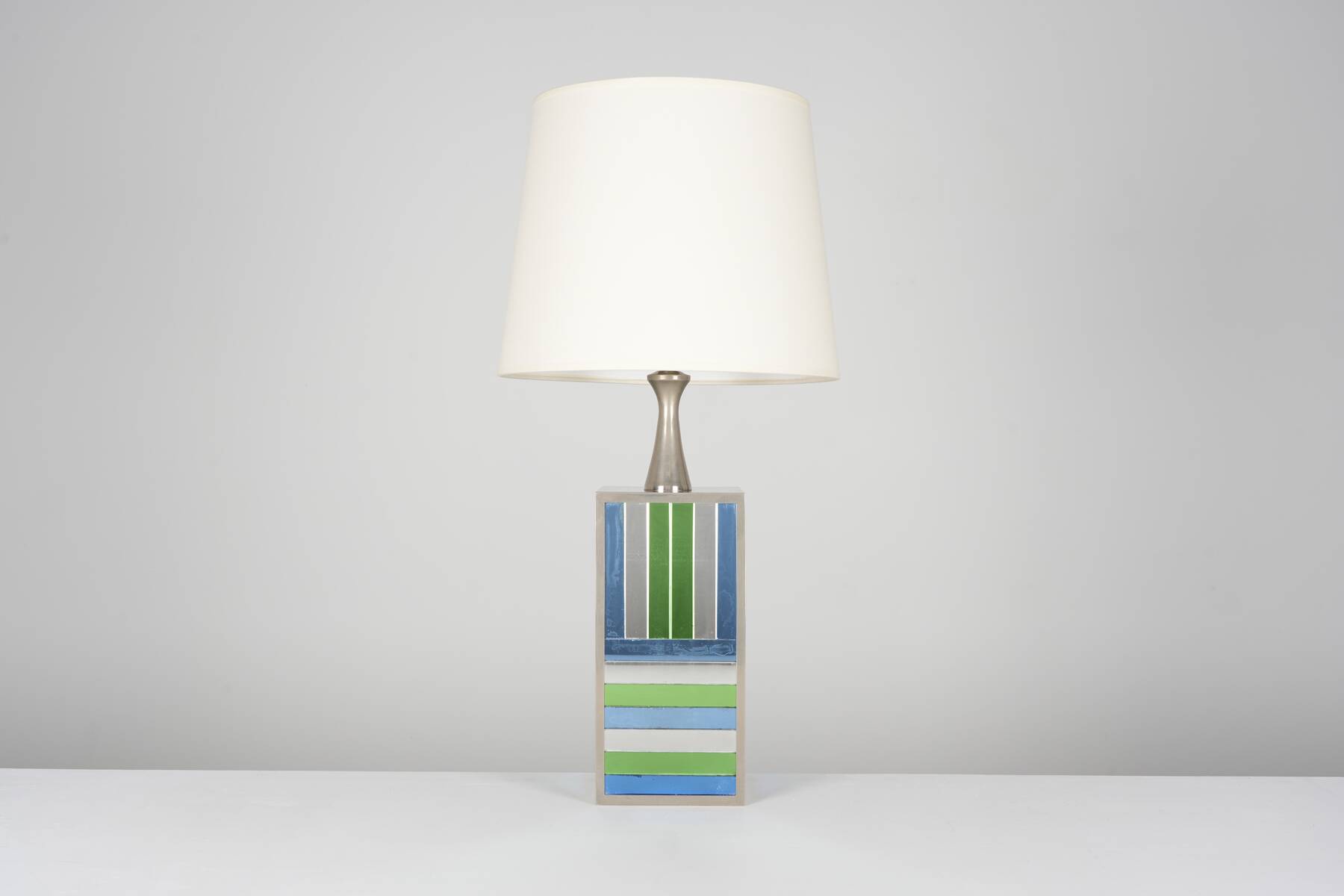 Philippe Barbier rare mirror lamp circa 1970