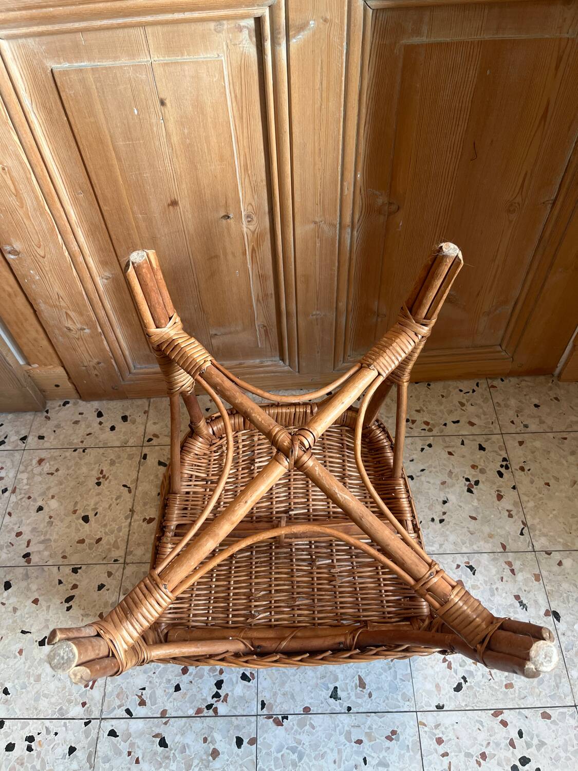 Child's wicker armchair
