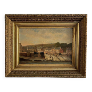 Huile sur toile par F.