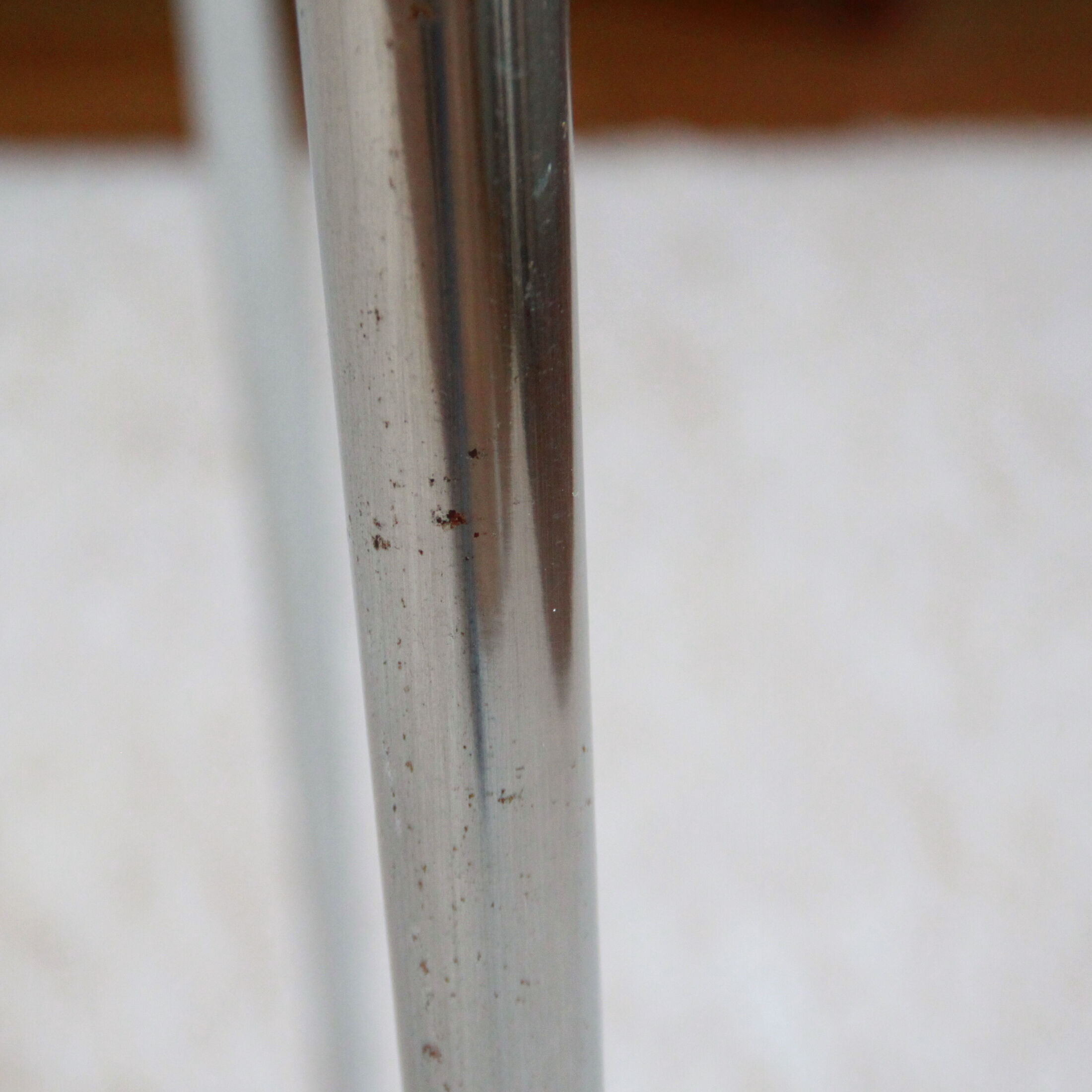 Blue formica table extensions and 2 drawers