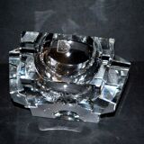 Saint-Louis DESIGN Modernist Crystal Ashtray with Label