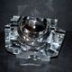 Saint-Louis DESIGN Modernist Crystal Ashtray with Label