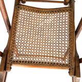 Cruise ship wooden deck chair