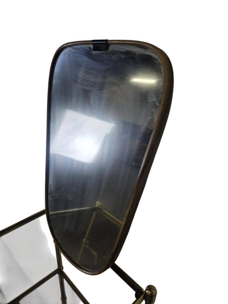 Vintage 1950s mini wall mirror